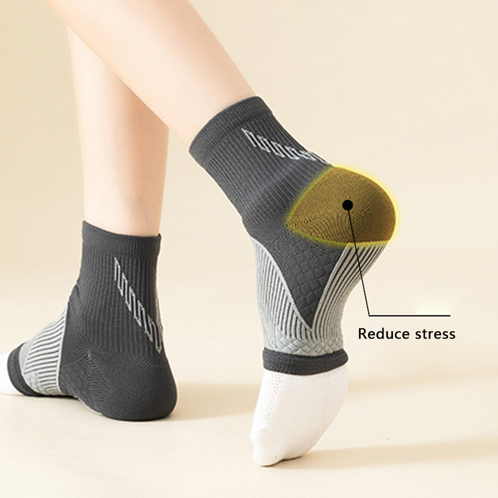 1 Pair Ankle Brace Compression Sleeve Nylon Plantar Fasciitis Pain Relief Foot Socks 1 Pair Ankle Brace Compression Sleeve Nylon Plantar Fasciitis Pain Relief Foot Socks
